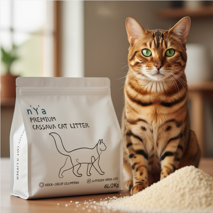 n’Y’a Premium Cassava Cat Litter